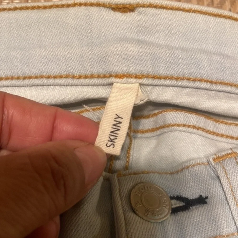 rag & bone Skinny Jeans.Blue . Lots stretch. Size25, light blue